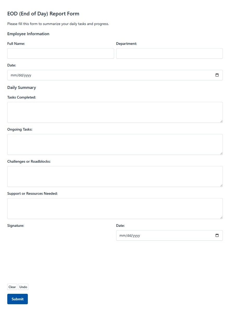 Eod Form