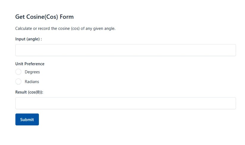 Get Cosine Cos Form