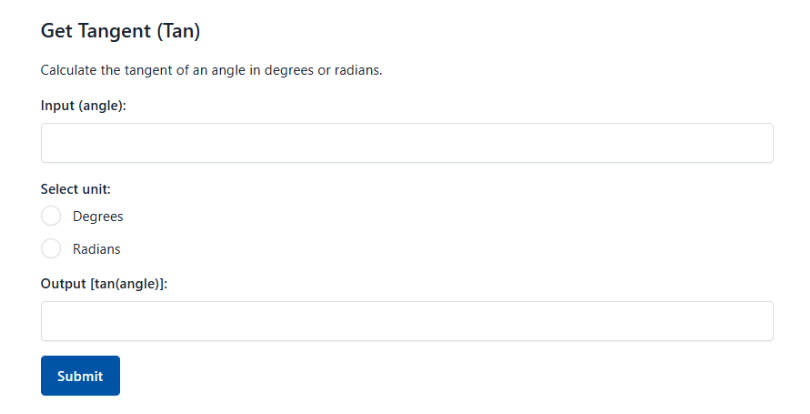 Get Tangent Tan