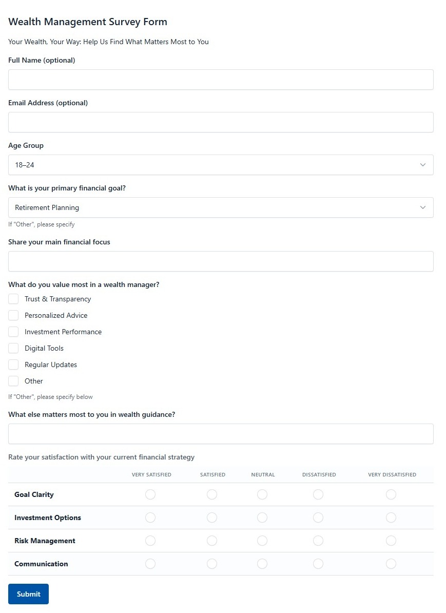 Wealth Management Survey