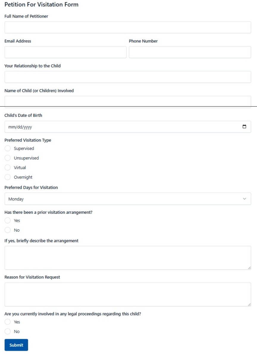 Dance Studio Survey Form