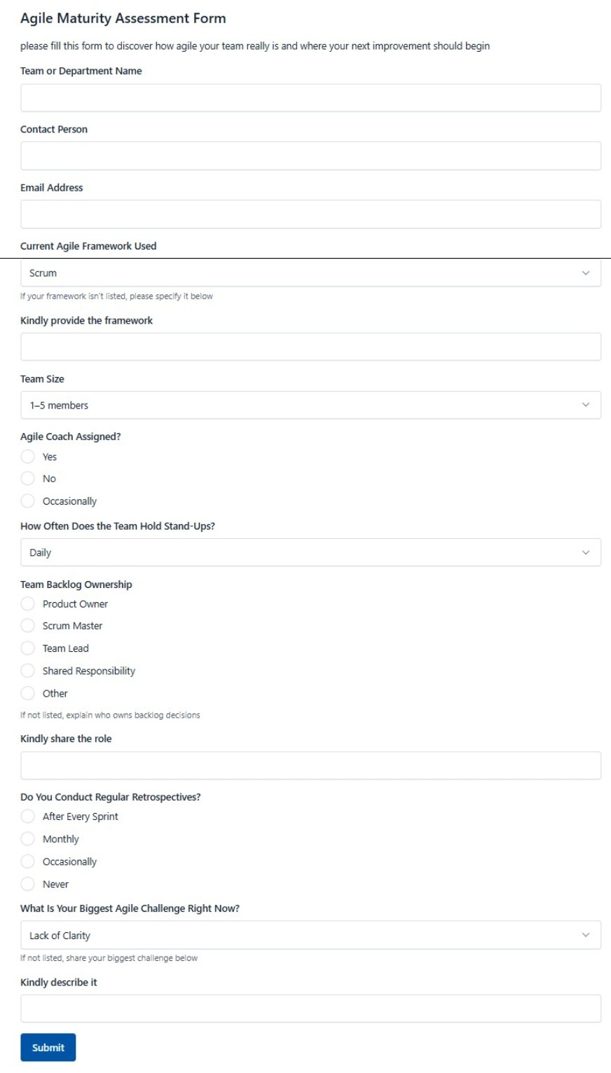 Roommate Matching Form